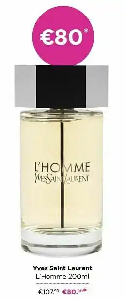 ICI PARIS XL Yves saint laurent l’homme aanbieding