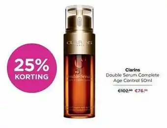 ICI PARIS XL Clarins double serum complete age control aanbieding