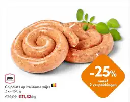 OKay Chipolata op Italiaanse wijze aanbieding