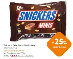 OKay Snickers, Twix, Mars of Milky Way aanbieding