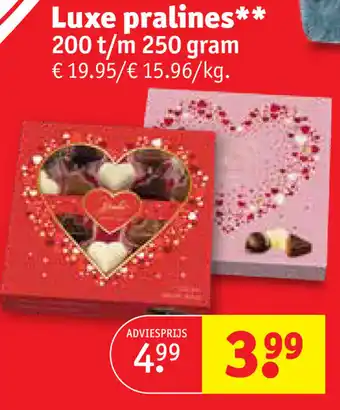 Kruidvat Luxe pralines aanbieding