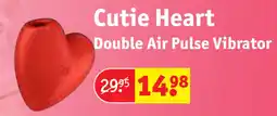 Kruidvat Cutie Heart Double Air Pulse Vibrator aanbieding