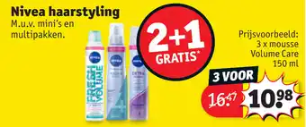 Kruidvat Nivea haarstyling aanbieding