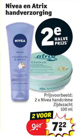 Kruidvat Nivea en Atrix handverzorging aanbieding