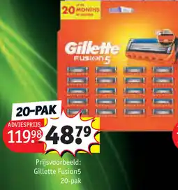 Kruidvat Gillette Fusion5 aanbieding