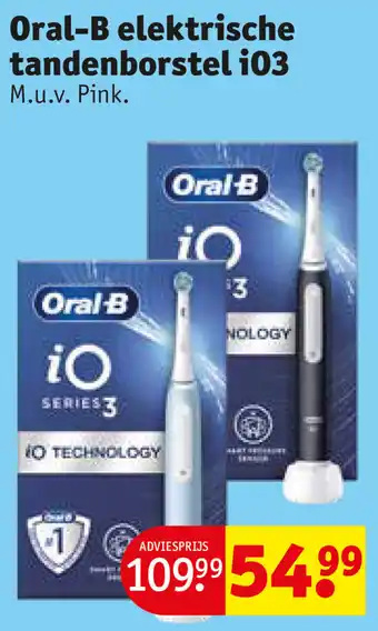 Kruidvat Oral B elektrische tandenborstel i03 aanbieding