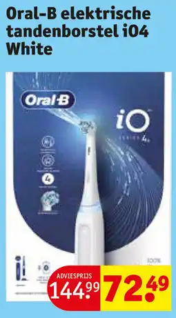 Kruidvat Oral B elektrische tandenborstel i04 White aanbieding