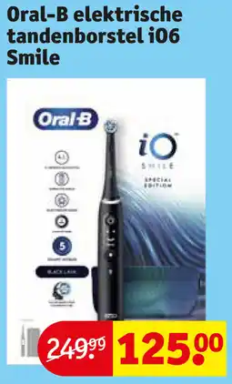 Kruidvat Oral B elektrische tandenborstel i06 Smile aanbieding