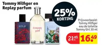 Kruidvat Tommy Hilfiger en Replay parfum aanbieding