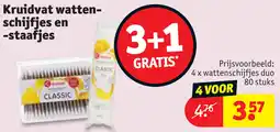 Kruidvat Kruidvat wattenschijfjes en staafjes aanbieding