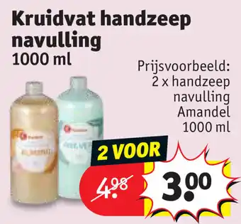 Kruidvat Kruidvat handzeep navulling aanbieding