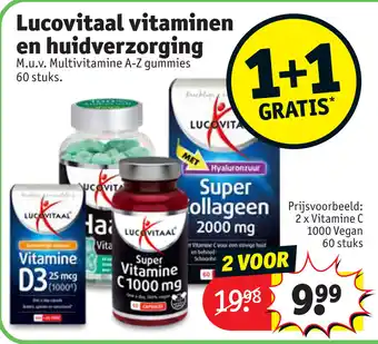 Kruidvat Lucovitaal vitaminen en huidverzorging aanbieding