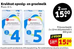 Kruidvat Kruidvat opvolg en groeimelk aanbieding