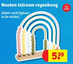 Kruidvat Houten telraam regenboog aanbieding