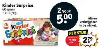 Kruidvat Kinder Surprise aanbieding