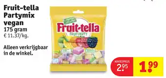 Kruidvat Fruit-tella Partymix vegan aanbieding