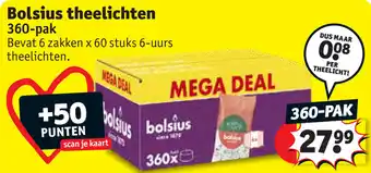 Kruidvat Bolsius theelichten aanbieding