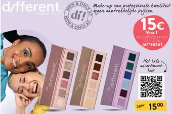 Di Different Cosmetics aanbieding