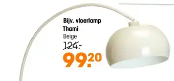 Kwantum Vloerlamp Thami Beige aanbieding