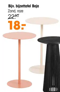 Kwantum Bijzettafel Baja Zand, Roze aanbieding