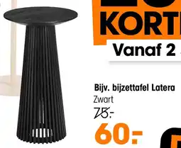 Kwantum Bijzettafel Latera Zwart aanbieding