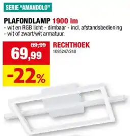 Hubo Plafondlamp Serie "Amandolo" aanbieding