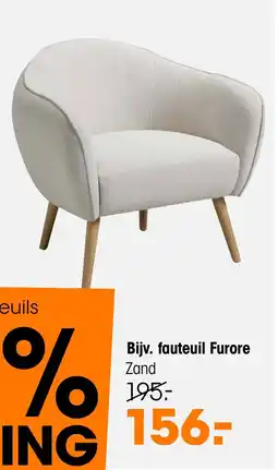 Kwantum Fauteuil Furore Zand aanbieding