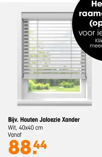 Kwantum Houten Jaloezie Xander aanbieding