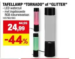 Hubo Tafellamp "Tornado" of "Glitter" aanbieding