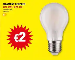 Hubo Filament Ledpeer aanbieding