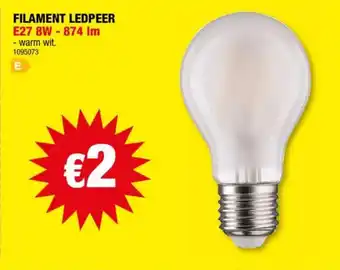 Hubo Filament Ledpeer aanbieding