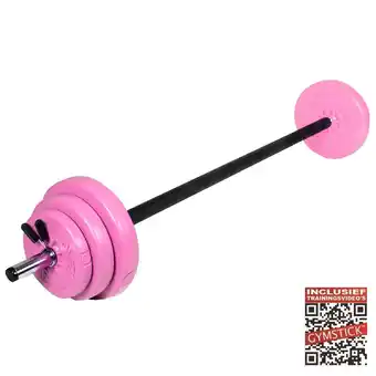 Decathlon Gymstick Pump Set - Roze - 20 kg et Online Trainingsvideo's aanbieding