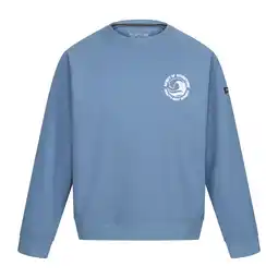 Decathlon Heren Nithsdale Wave Sweatshirt met ronde hals (Koronet Blauw) aanbieding