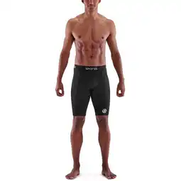 Decathlon Lange Compressieshort Skins Zwart aanbieding