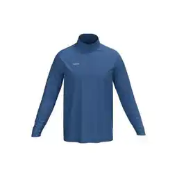 Decathlon Voetbalsweater met halve rits voor kinderen VIRALTO CLUB lichtblauw aanbieding
