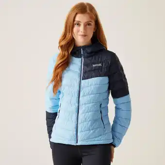 Decathlon De Hillpack II doorgestikte en gevoerde wandeljas met capuchon voor dames aanbieding