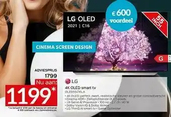 Lg 4k oled smart tv oled55c16la