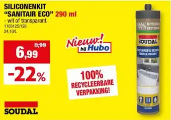 Hubo Siliconenkit "Sanitair Eco" aanbieding