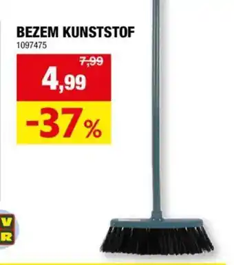 Hubo Bezem Kunststof aanbieding