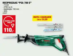 Hubo Reciprozaag "PSA 700 e" aanbieding