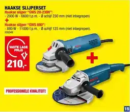 Hubo Haakse slijperset aanbieding