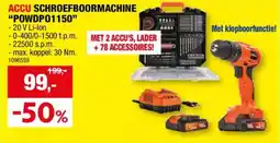 Hubo Accu Schroefboormachine "POWDP01150" aanbieding