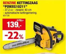 Hubo Benzine Kettingzaag "POWXG10211" aanbieding