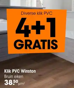 Kwantum Klik PVC Winston aanbieding