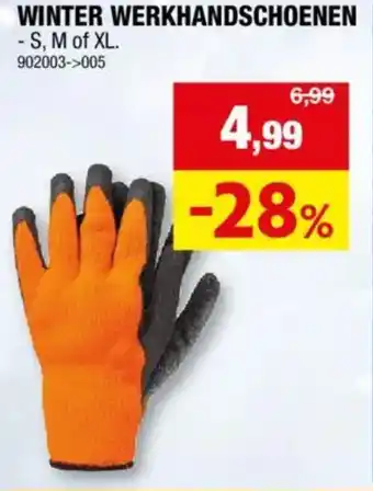 Hubo Winter Werkhandschoenen aanbieding