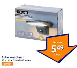 Action Solar wandlamp aanbieding