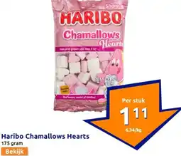 Action Haribo chamallows hearts aanbieding