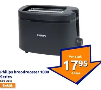 Action Philips broodrooster 1000 Series aanbieding