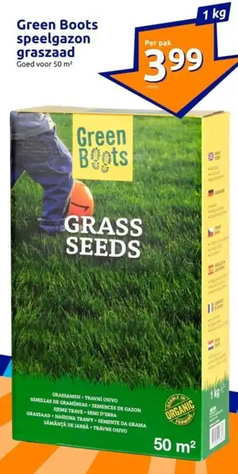 Action Green boots speelgazon graszaad aanbieding