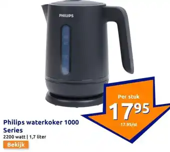 Action Philips waterkoker 1000 Series aanbieding